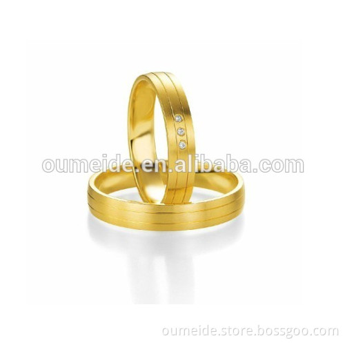 ODM/OEM factory Wholesale High Quality Gold Ring Jewelry Diamond Engagement Ring For Women and men